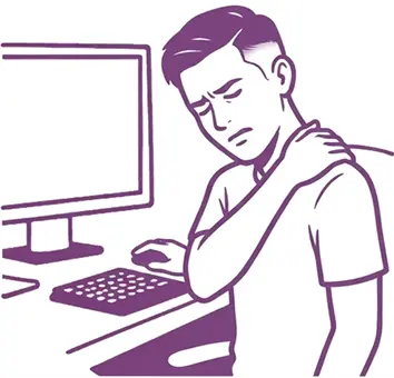 肩こりのイラスト